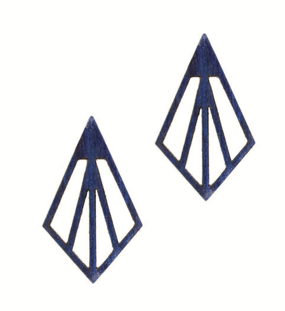 Σκουλαρίκια Arrow in Blue Tulip