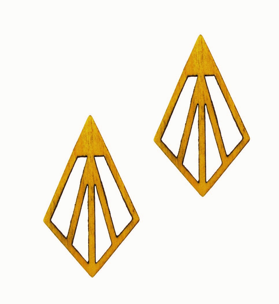 Σκουλαρίκια Arrow in Yellow Tulip