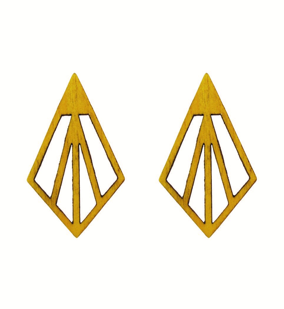Σκουλαρίκια Arrow in Yellow Tulip