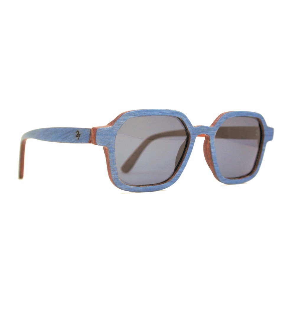 Ξύλινα Γυαλιά Gerber in Blue Tulip