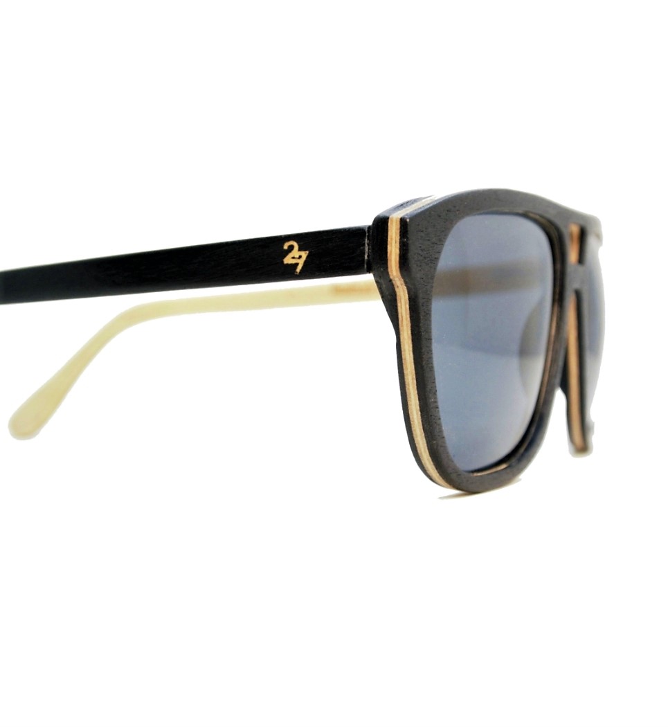 Ξύλινα Γυαλιά Justin in Black Tulip