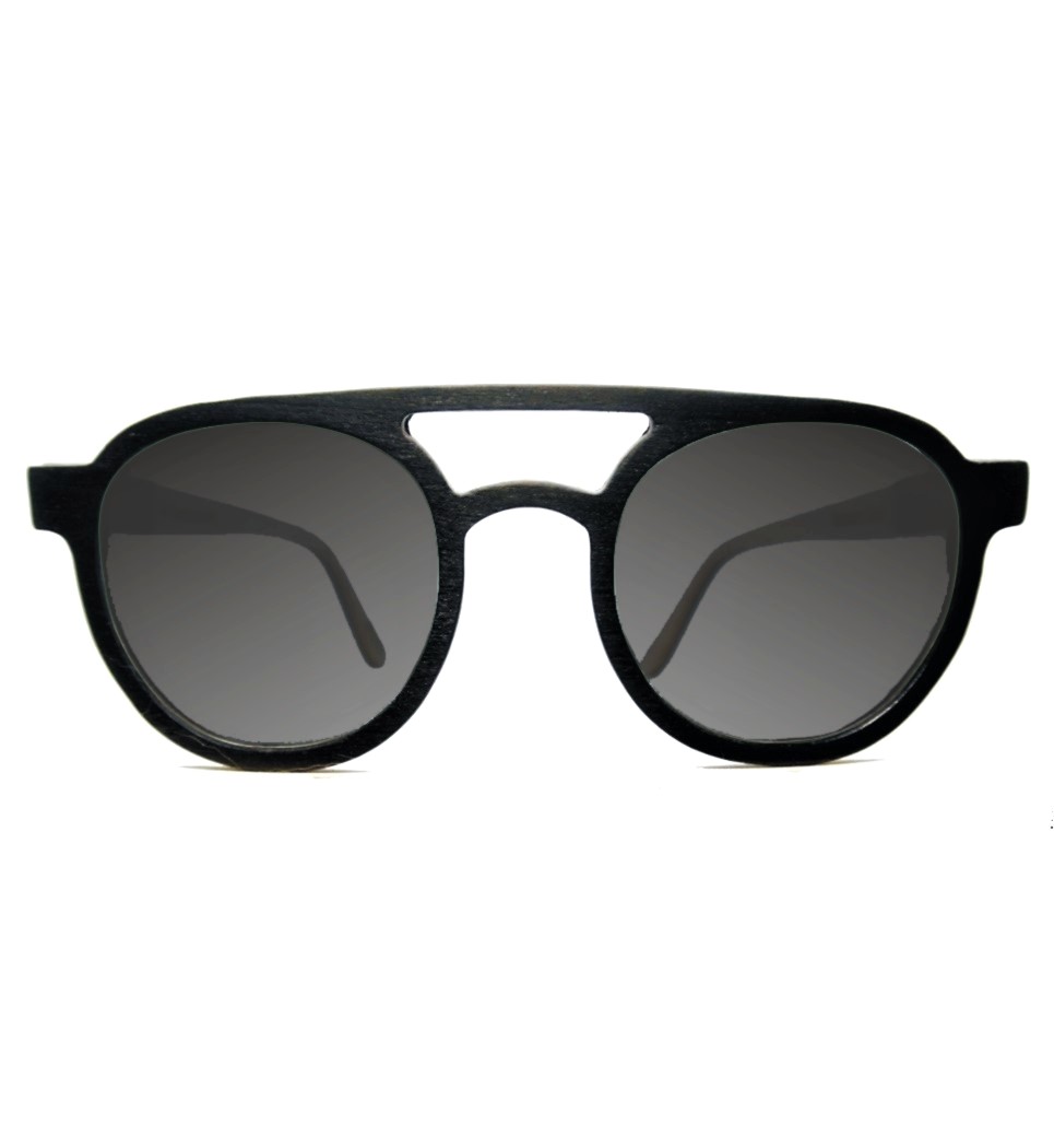 Ξύλινα Γυαλιά Kevin in Black Tulip