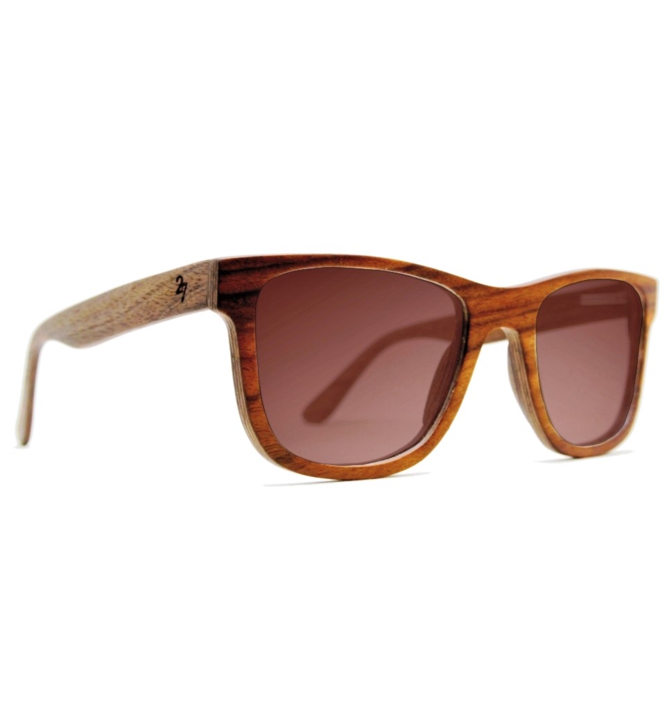 WOODEN SUNGLASSES CHRIS POLARISED BROWN LENSES