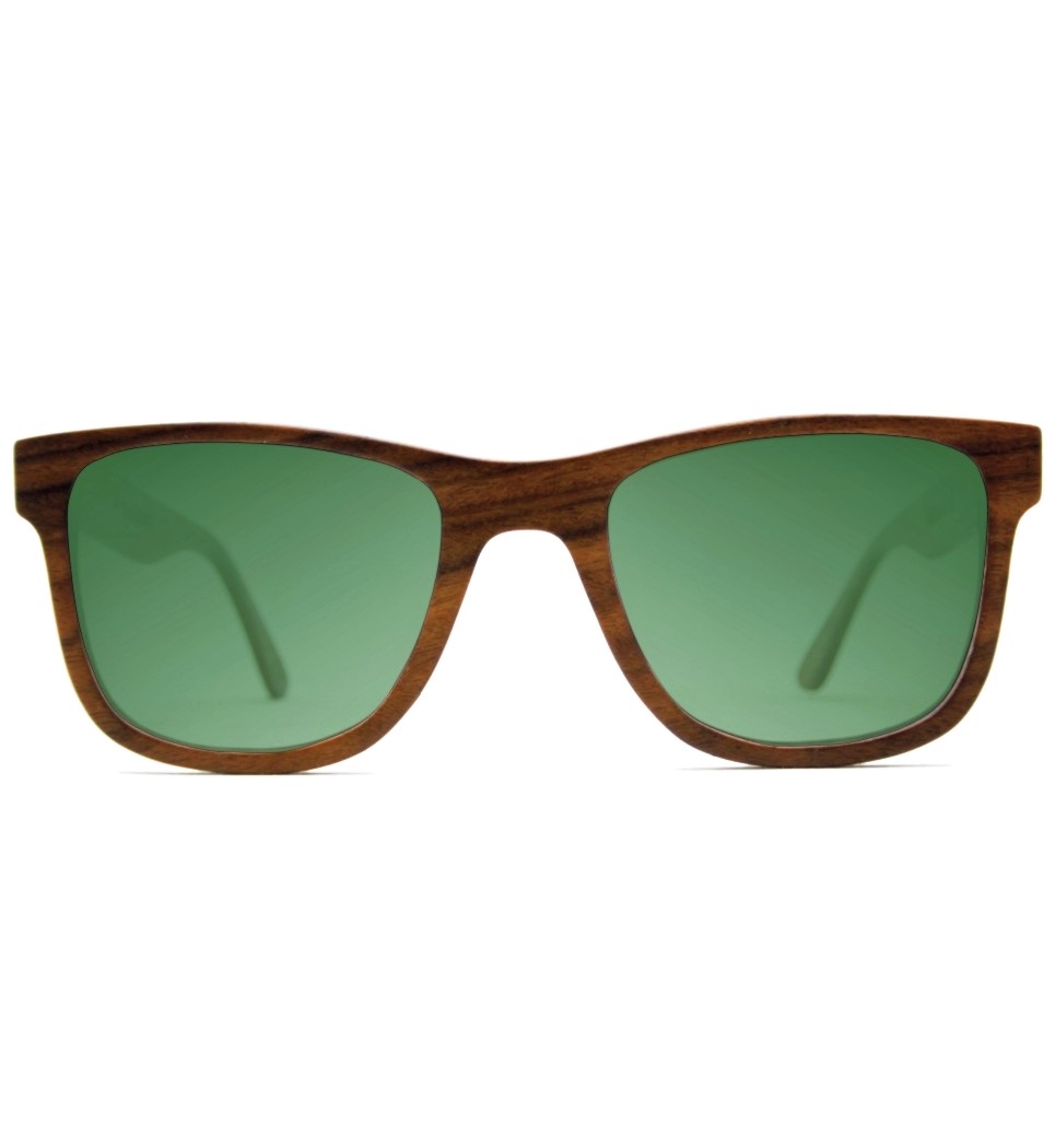 WOODEN SUNGLASSES ROSEWOOD POLARISED G15 LENSES