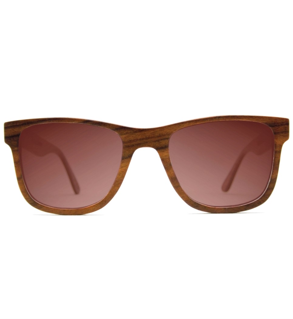 WOODEN SUNGLASSES ROSEWOOD POLARISED BROWN LENSES