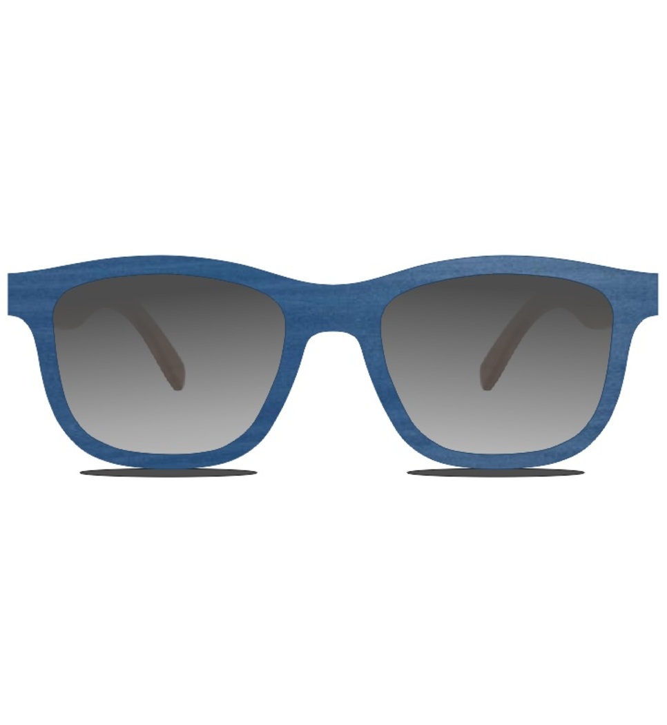 Ξύλινα Γυαλιά Gandy in Blue Tulip