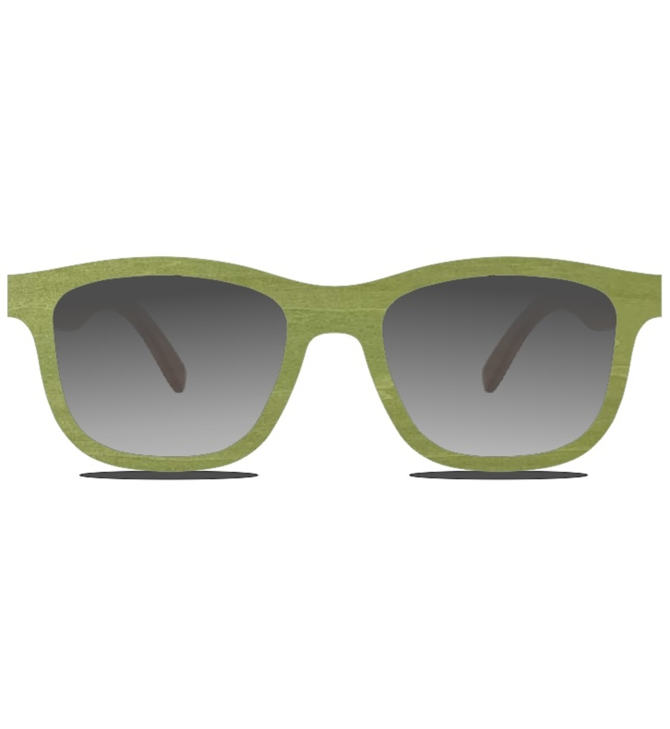 Ξύλινα Γυαλιά Gandy in Green Tulip