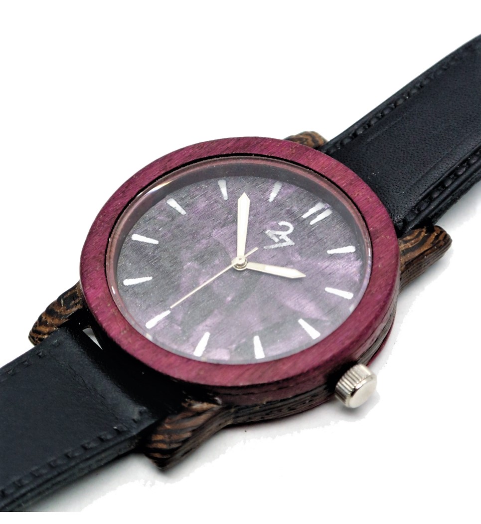 Roundy42 in Wenge and Purple Heart